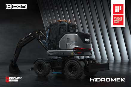 HİDROMEK’S 100% ELECTRIC WHEEL EXCAVATOR HICON 7W HAS WON ITS SECOND DESIGN AWARD