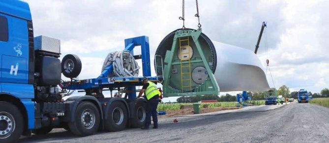 LIVRARE EXPRES PENTRU PALELE UNEI TURBINE EOLIENE DE ULTIMĂ GENERAȚIE
