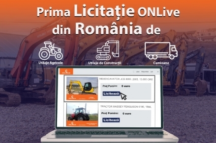 Cum puteți alege prețul pe care sunteți dispus să îl plătiți pentru un utilaj? Cum puteti achizitiona cu ajutorul primei Licitatie de Utilaje OnLive din Romania?