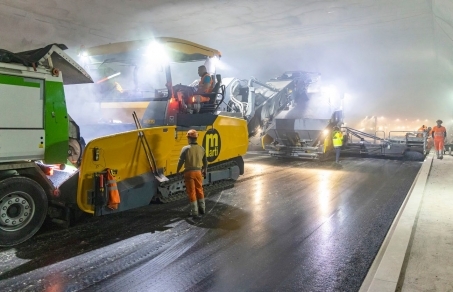 CONSTRUCŢIE RUTIERĂ INTELIGENTĂ ÎN CEL MAI MARE TUNEL DIN ELVEŢIA