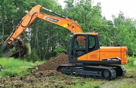 Noul excavator pe șenile DX140LC-7K de la DEVELON