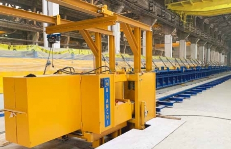 GABOR CONCRETE LIVREAZĂ PISTA PENTRU PREFABRICATE PRECOMPRESE MARCA BIANCHI CASSEFORME, CĂTRE PREBET AIUD