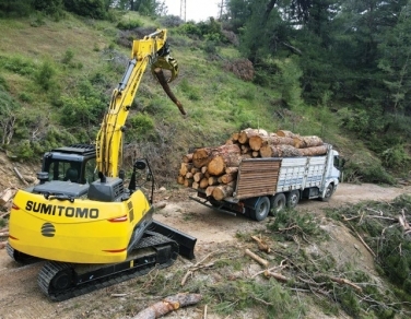 Excavatoarele și finisoarele de asphalt Sumitomo - Nr. 1 în Japonia